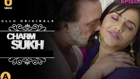 Charming bride engages in intimate moments with her father-in-law in a sensual Indian series