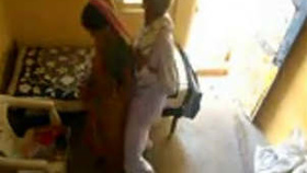 Elderly man from Bihar engages in sexual activity with his younger spouse