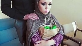 Muslim amateur hot teen slut fucks for cash and tastes jizz