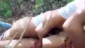 Indian teen has passionate sex in the wilderness