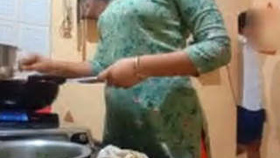 A kitchen maid experiences a thrilling encounter with her boss
