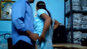 Indian office mates engage in sexual encounter on desk