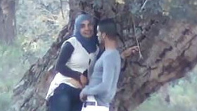 Indian couple engages in outdoor sex at park