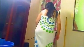 Indian Wife Shower For Her Hubby On A WebCam