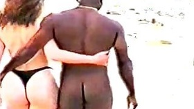 Interracial on the Beach.