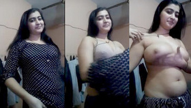 Pakistani beauty reveals her breasts and intimate parts