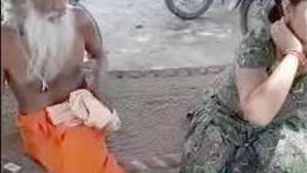 Village elder Baba gets caught while sleeping with Auntie in Indian village