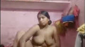 Aroused Indian wife pleasuring herself