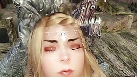 Sexy priestess captured, dominated, and gangbanged by monsters Skyrim 3d hentai