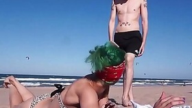 Punk slut fucked on the beach Brandy Moloka