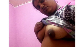 Indian aunt reveals her breasts to her spouse