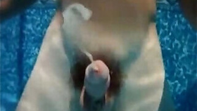 AMAZING underwater cumshot!