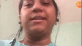 Indian wife reveals her breasts during a video chat