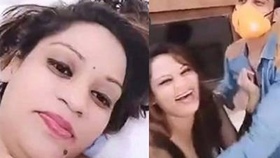 Indian couples engage in a threesome in a hotel room