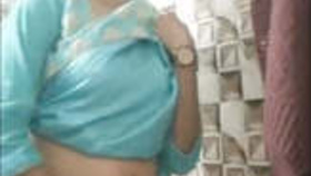 Indian beauty reveals and engages in intimate acts in video