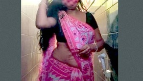 Arpita Boudi's sensual bath in a village setting