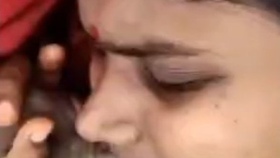 Tamil wife enjoys threesome with moans and facial orgasm