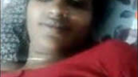 Indian aunty reveals her breasts and vagina