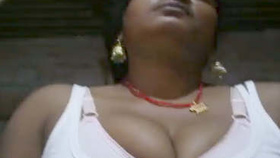Aroused wife from village rides her husband in sensual display
