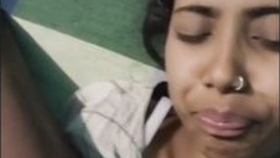 Indian girl performs oral sex