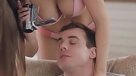 Big one eyed monster enters legal age teenager holes