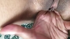 Indian girl gets fingers from her lover before fucking