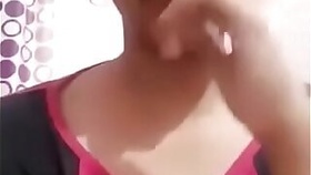 Desi girl shows off her tits and hairy teenage pussy