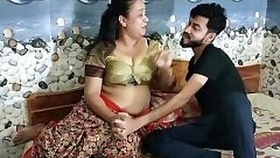 Horny Indian bhabhi vs huge mamba cock young Indian boy First amateur sex