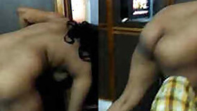 XXX cameraman films his sex partner walking naked in front of him