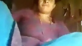 Indian secludes herself in the barn to expose cock craving pussy