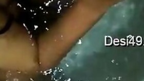 Friend films amateur video of the Desi couple taking a bath