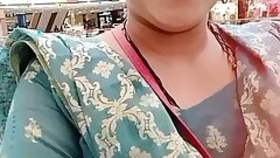 Sangita goes to the mall men's room and gets excited while peeing and farting audio in Telugu