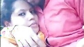 Pretty Indian college student sucking breasts in park couple sex video outdoors