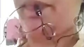 Desi Auntie her tits and pussy Video call