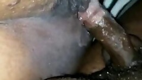 Wife pees, hubby tries to fuck