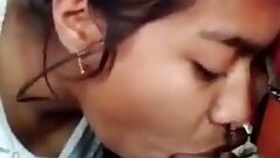 Young Desu sucking her boyfriend's cock