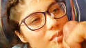Desi girl cum on face